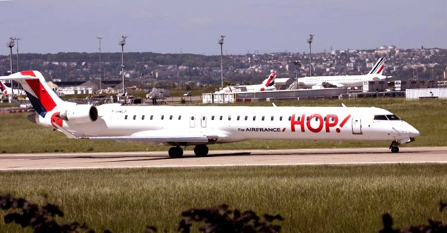 La photo de l'avion Hop!, filiale d'Air France |Source: Wikipedia