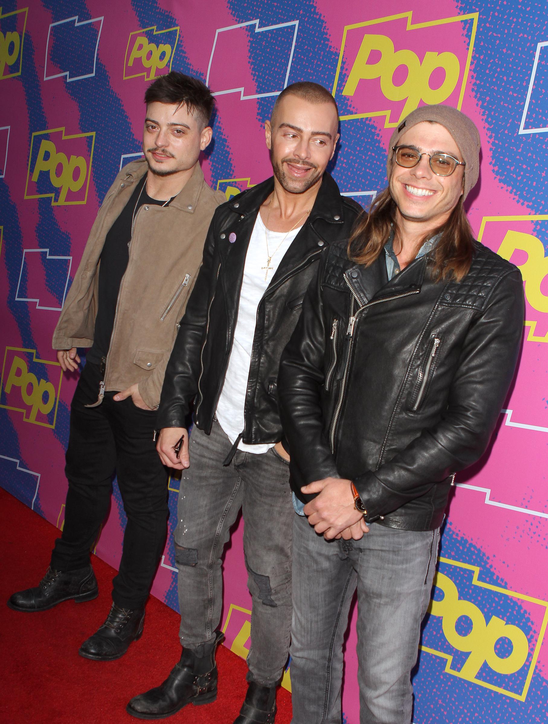 Andrew, Joey, and Matthew Lawrence attend the premiere of "Hollywood Darlings," 2017