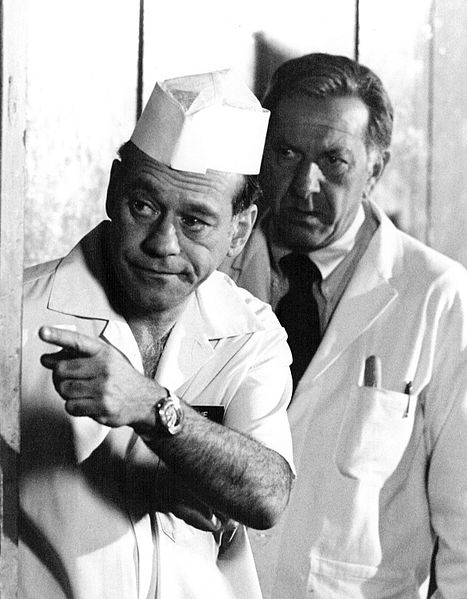 Jack Klugman and Wynn Irwin from the television drama "Quincy M. E.." | Source: Wikimedia Commons