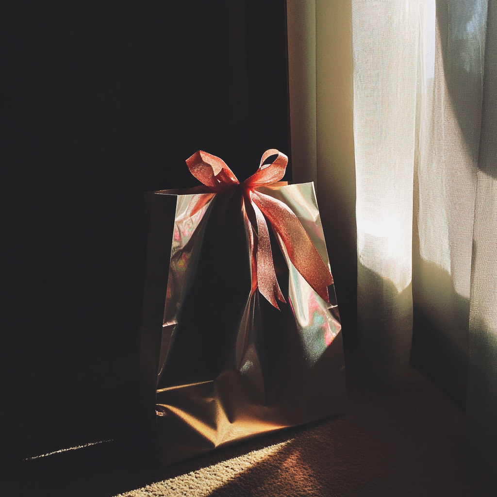 A glossy gift bag | Source: Midjourney