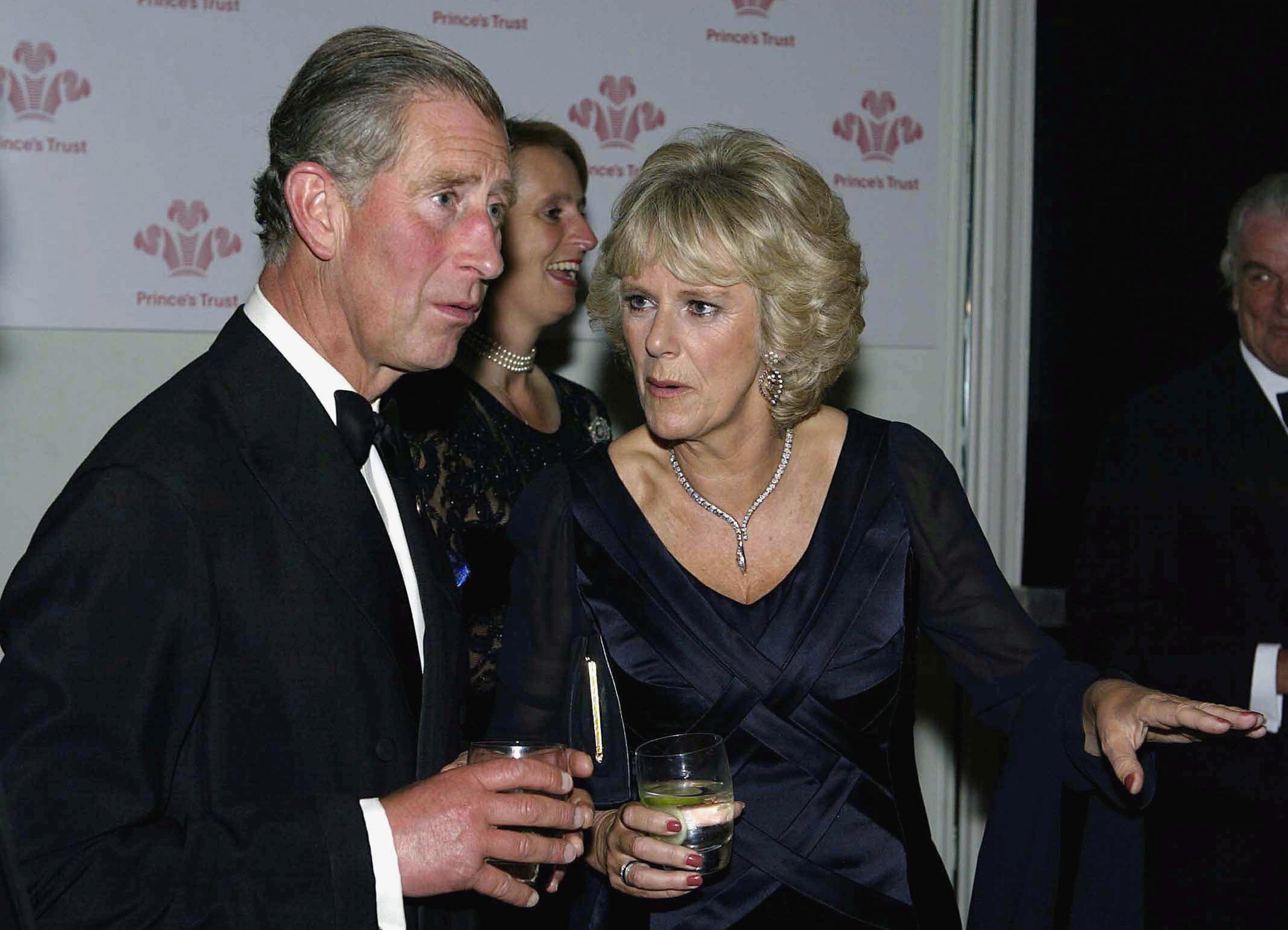  Prince Charles and Camilla Parker Bowles at the after party for the "Fashion Rocks" concert and fashion show on October 15, 2003 in London. | Source: Getty Images