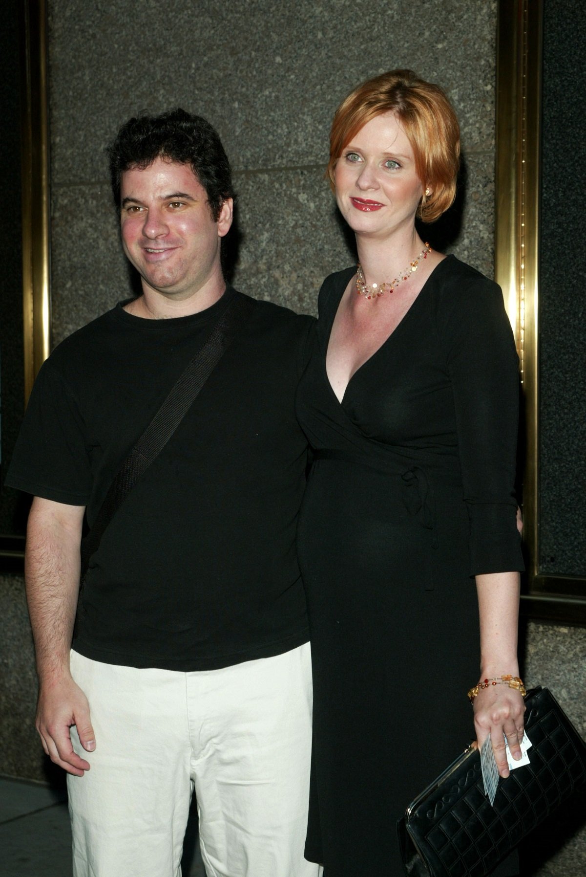 Cynthia Nixon and Danny Mozes on September 5, 2002 in New York City | Source: Getty Images