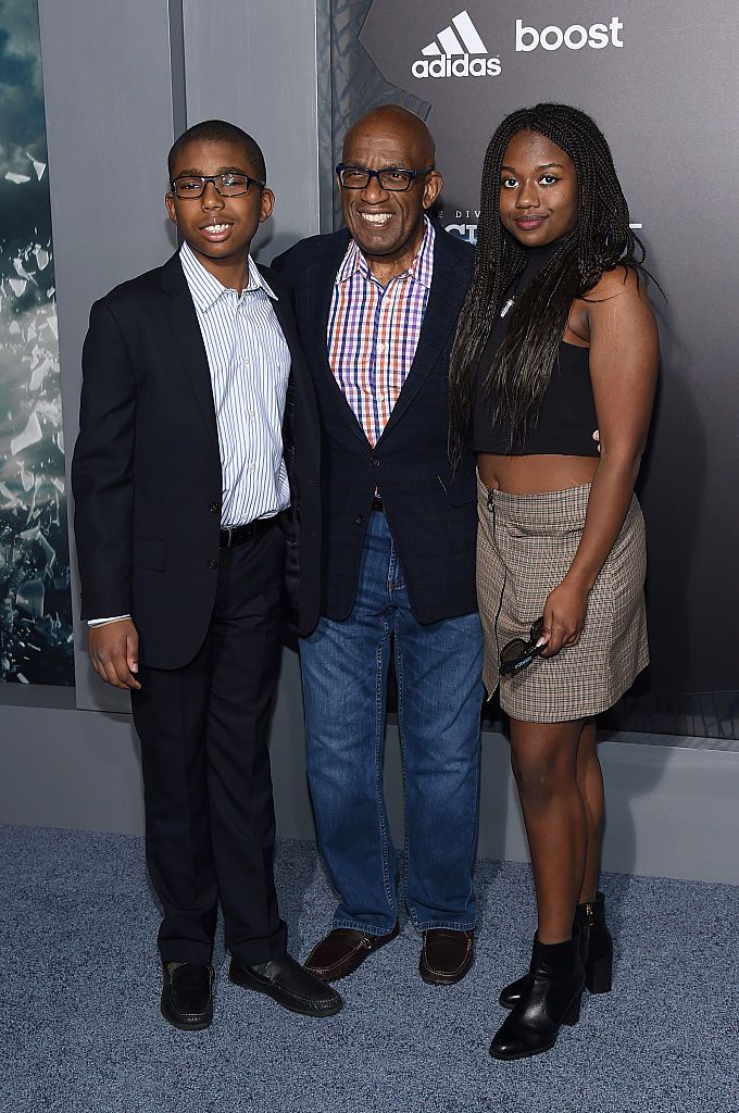 Nicholas, Al, and Leila Roker at "The Divergent Series: Insurgent's" New York premiere on March 16, 2015, in New York City. | Source: Larry Busacca/Getty Images