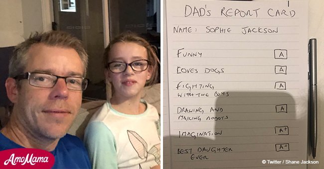 Girl with autism cried over report card, so dad made her a new one