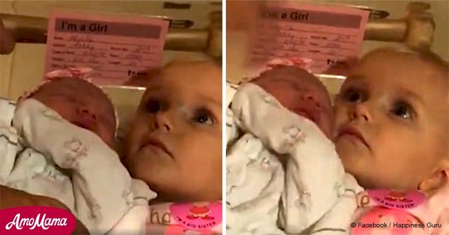 Adorable video shows little girl not wanting anyone touching her baby sister