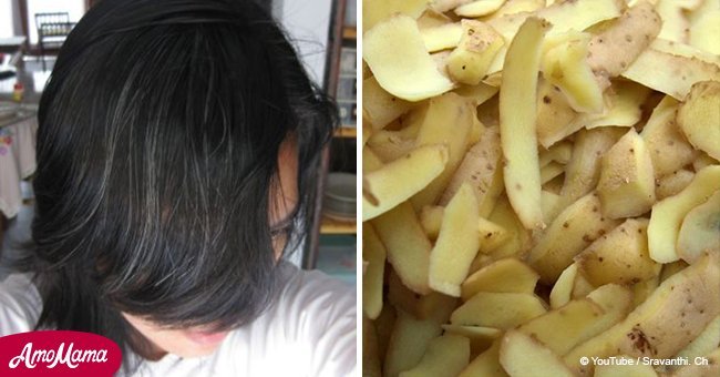 Here's how you can turn gray hair back to its natural color with potato  skins
