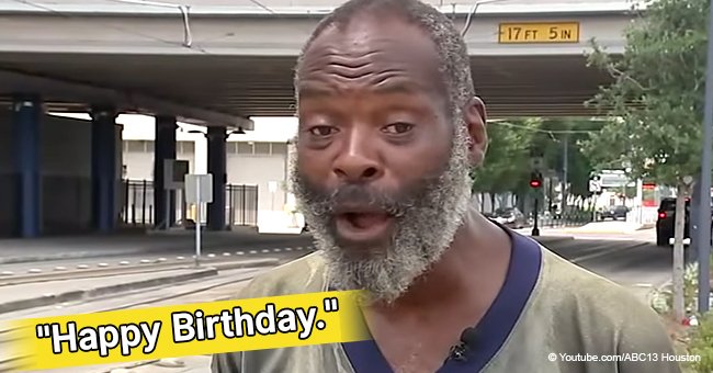 Homeless man went viral after belting out 'Happy Birthday' song for woman who bought him food