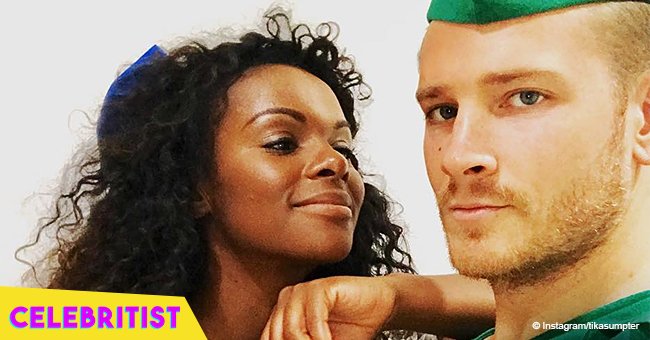 Tika Sumpter's fiancé shares new selfie with their baby daughter by the sea