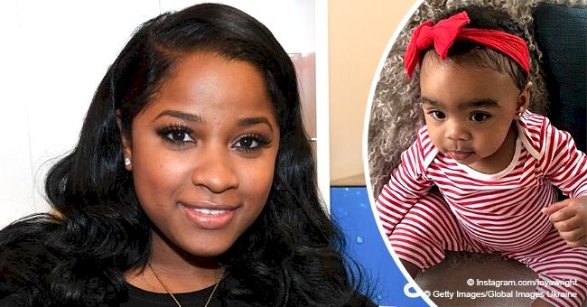 Toya Wright shares adorable photos of baby daughter in striped outfit as she turns 9 months old