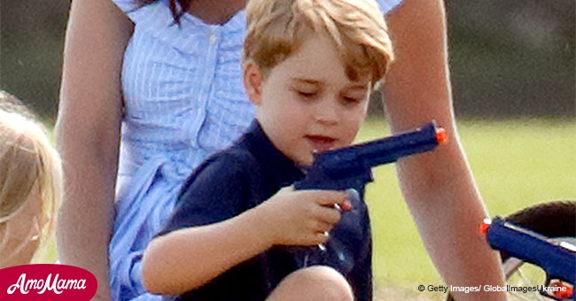 Photo of Prince George playing with a toy gun sparks controversy