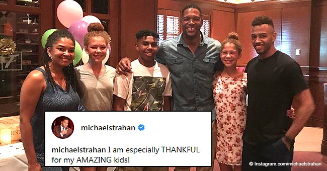 Michael Strahan steals hearts with photo with all of his kids on Thanksgiving