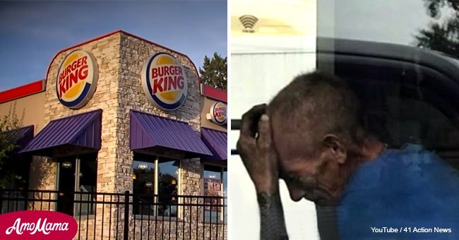 Woman shared a pic of a homeless man sobbing in Burger King. And he got help after it went viral