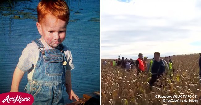 Mom in a panic after 3-year-old son goes missing in cornfields. 20 hours later, they spot a leg