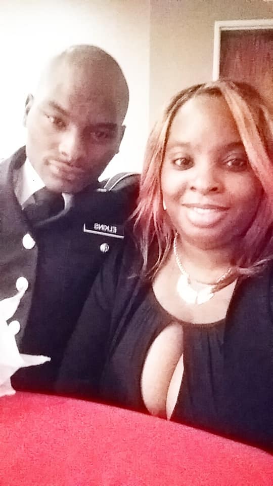 Shamar Elkins with his wife, Shaneiqua Elkins, posted on January 26, 2020. | Source: Facebook/Shaneiqua Elkins