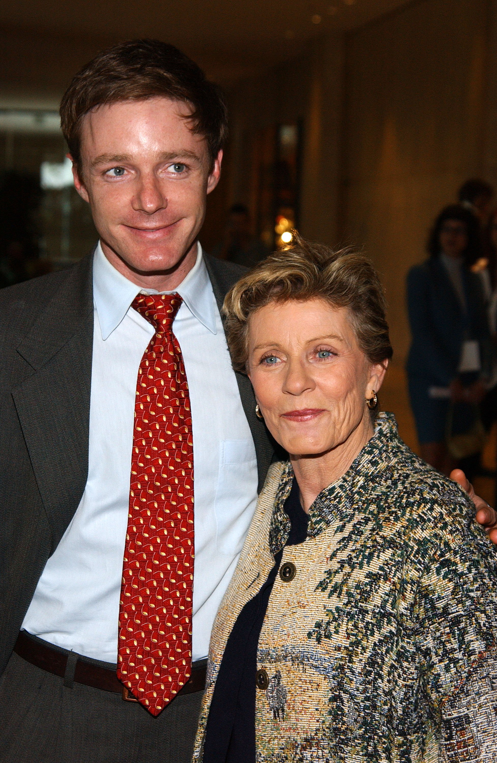 Patty Duke and son Mackenzie Astin attend the 41st Annual ICG Publicists Awards at the Beverly Hilton Hotel on February 27, 2004 in Beverly Hills, California. Photo: Getty Images