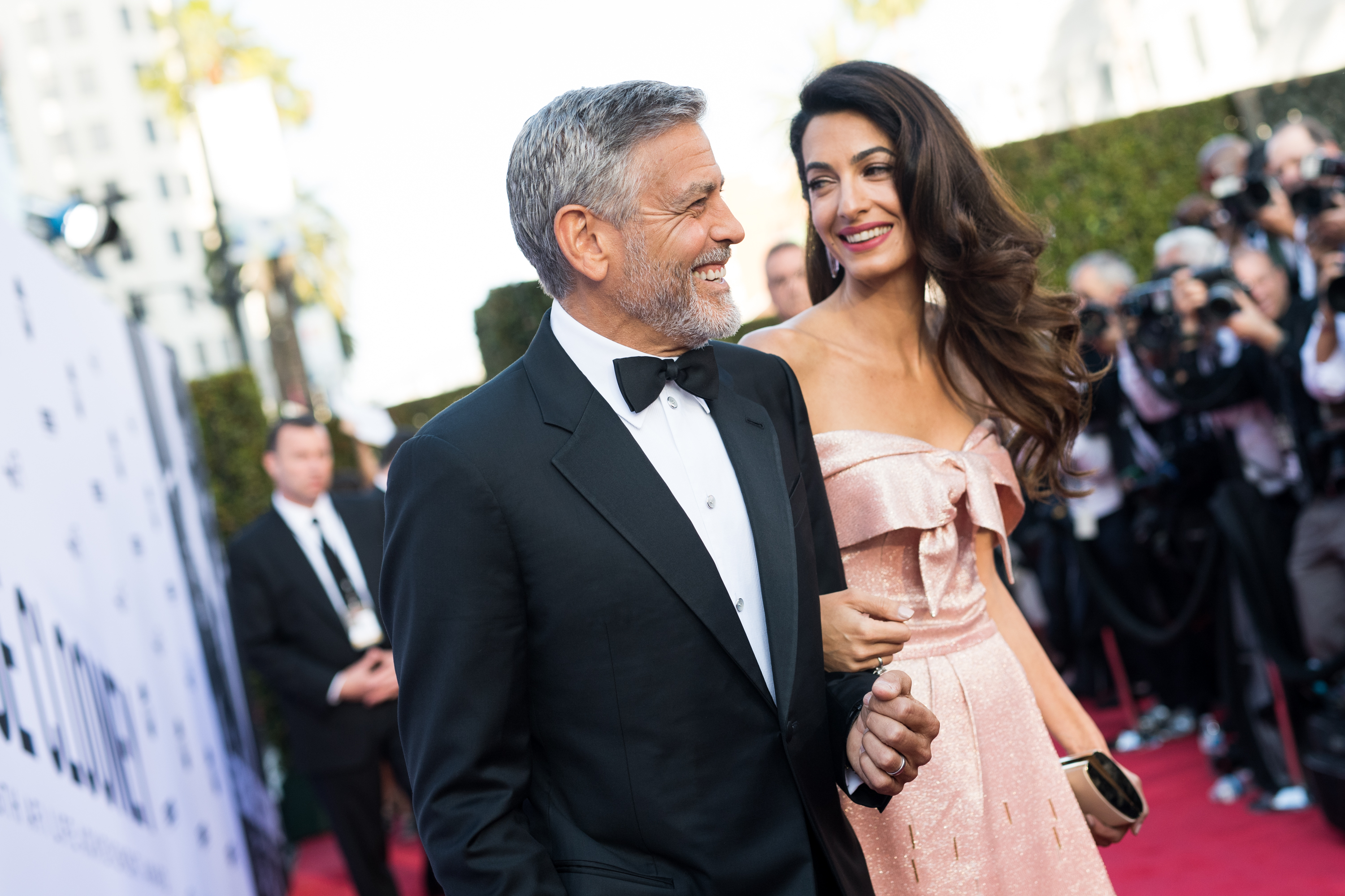 Amal Clooney and George Clooney during the American Film Institute's 46th Life Achievement Award Gala Tribute to George Clooney at Dolby Theatre on June 7, 2018, in Hollywood, California. | Source: Getty Images
