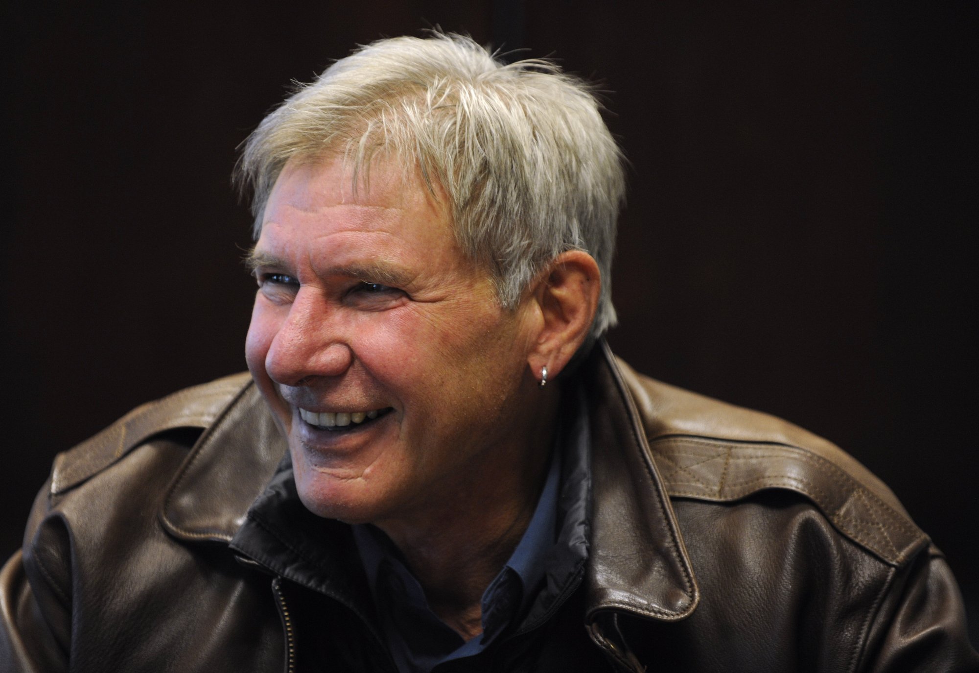 Harrison Ford visits Denver to give some children an airplane ride from Centennial Airport on November 14, 2009 | Source: Getty Images