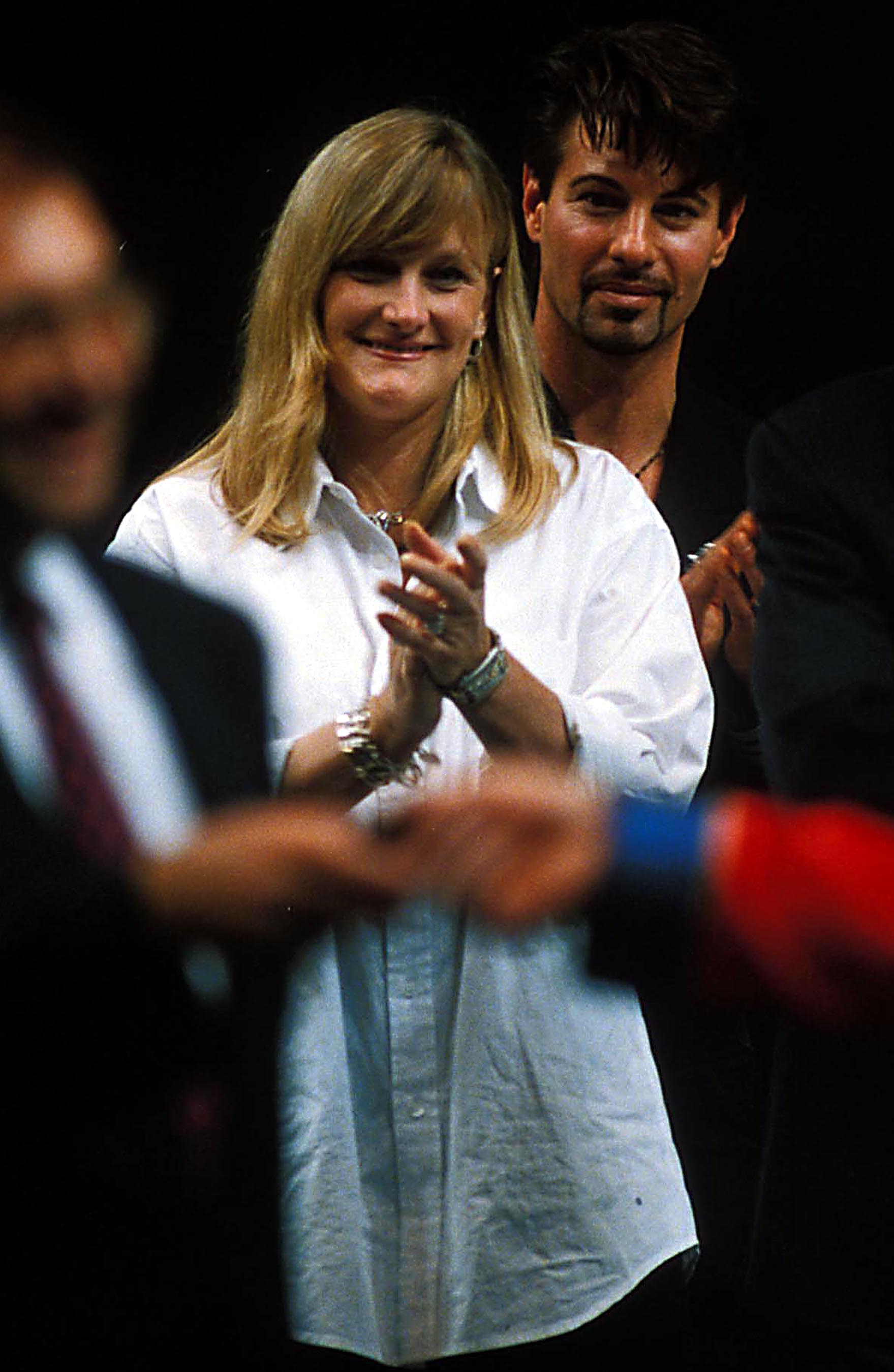 Debbie Rowe on July 1, 1997 in Sheffield, England | Source: Getty Images