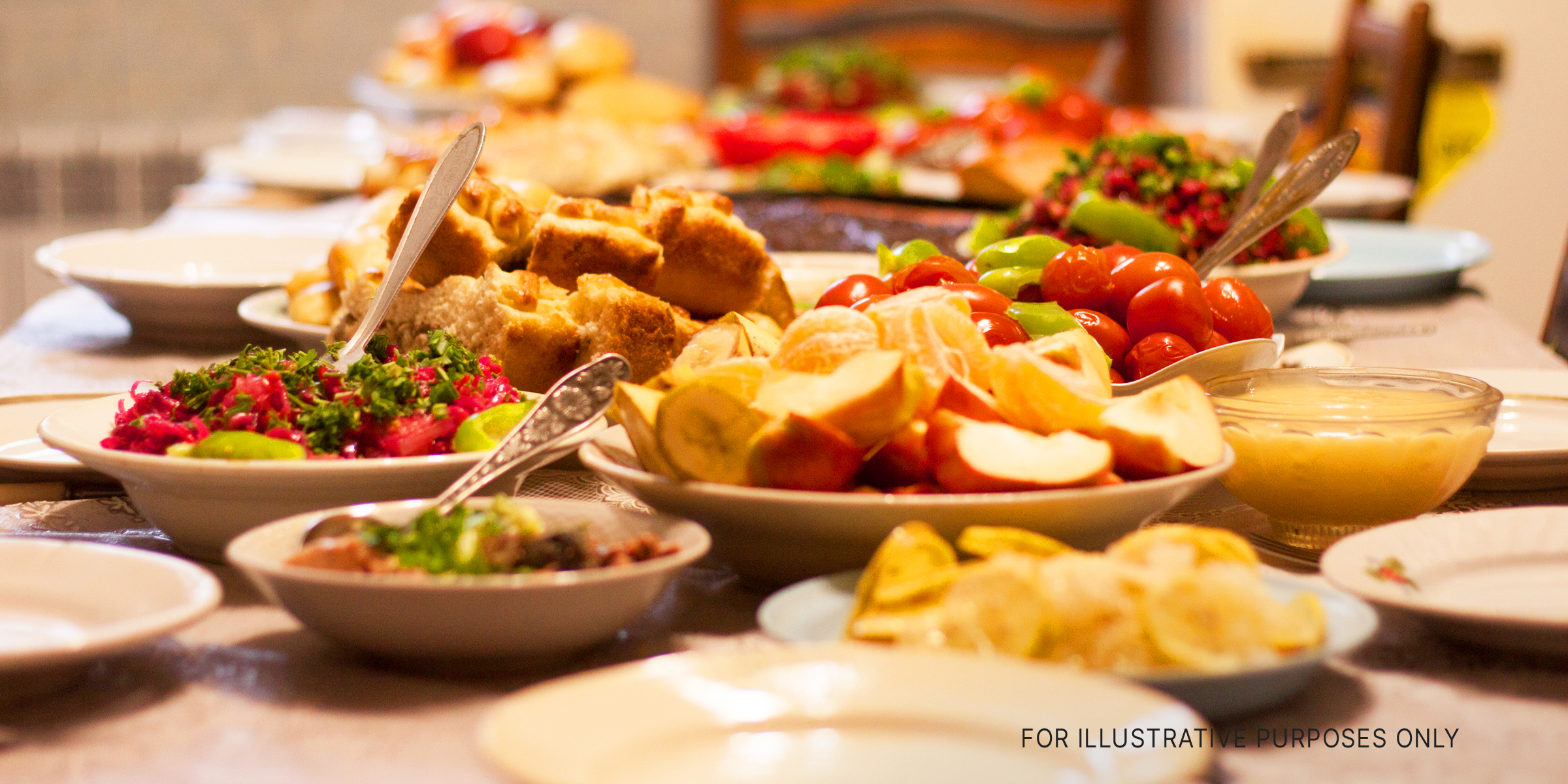 Table full of food | Source: Shutterstock