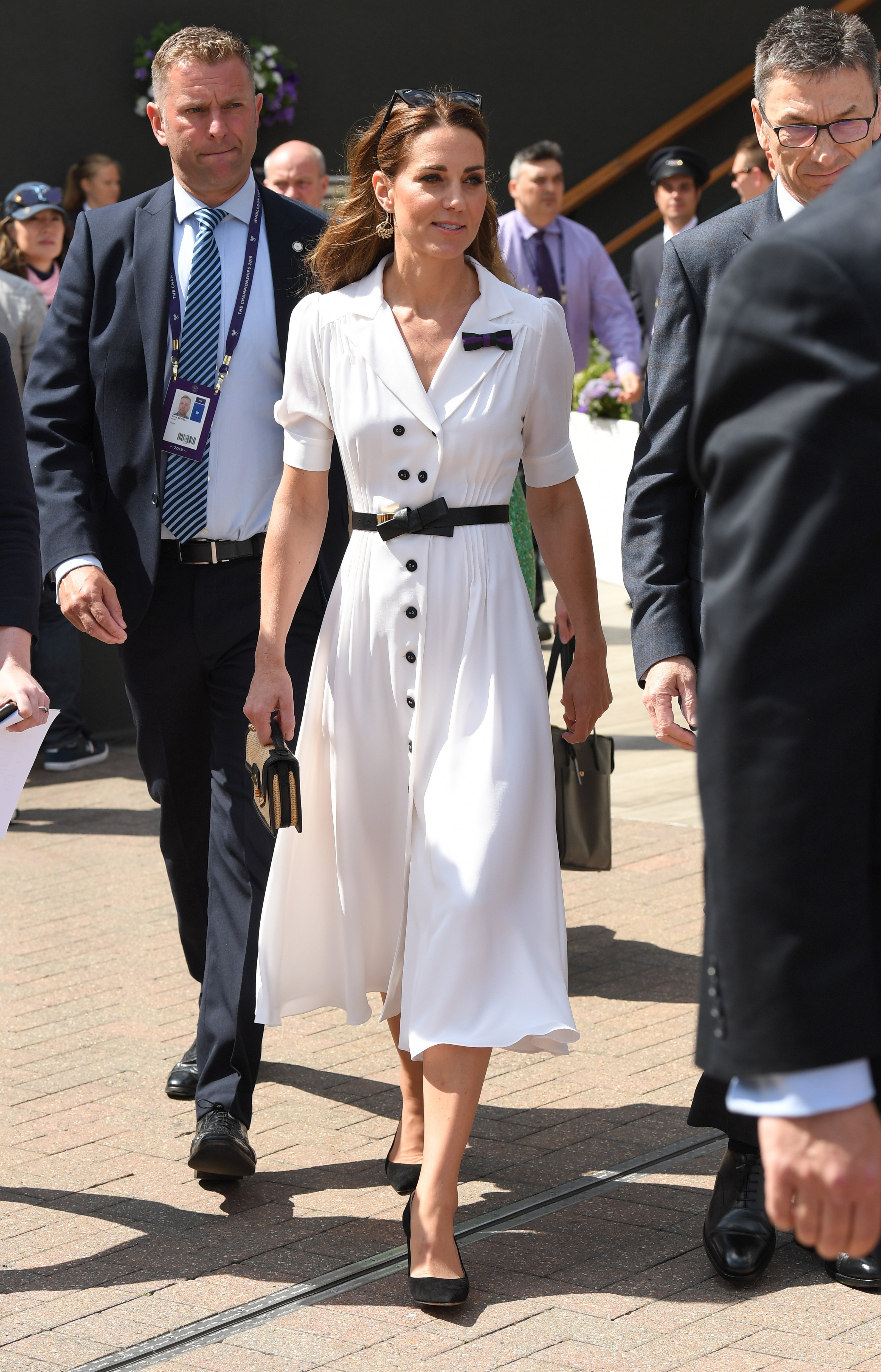 Kate Middleton arrives at Wimbledon games.  | Source: Getty Images