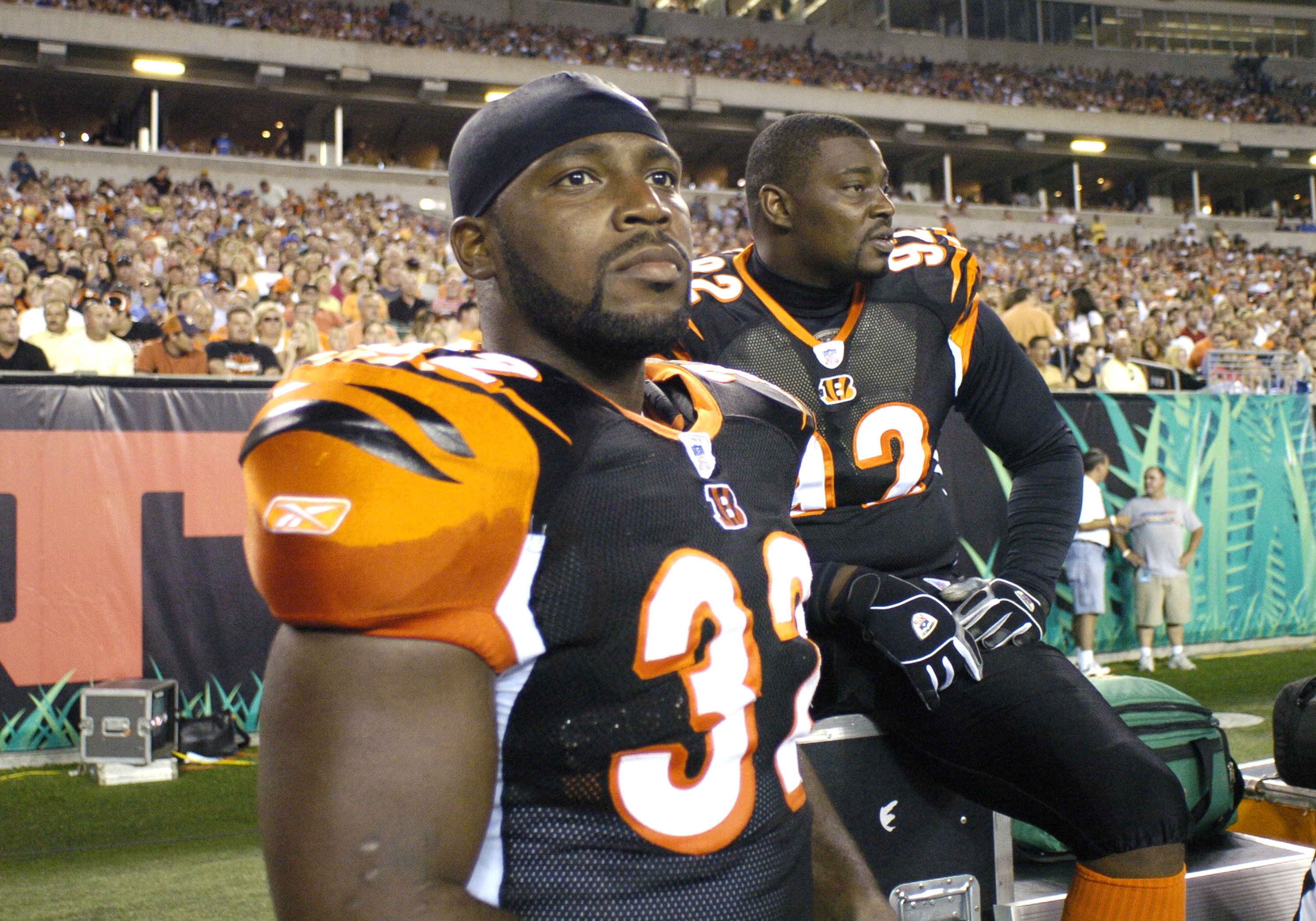 Rudi Johnson during a pre-season game against the Indianapolis Colts at Paul Brown Stadium in Cincinnati, Ohio on September 2, 2005 | Source: Getty Images