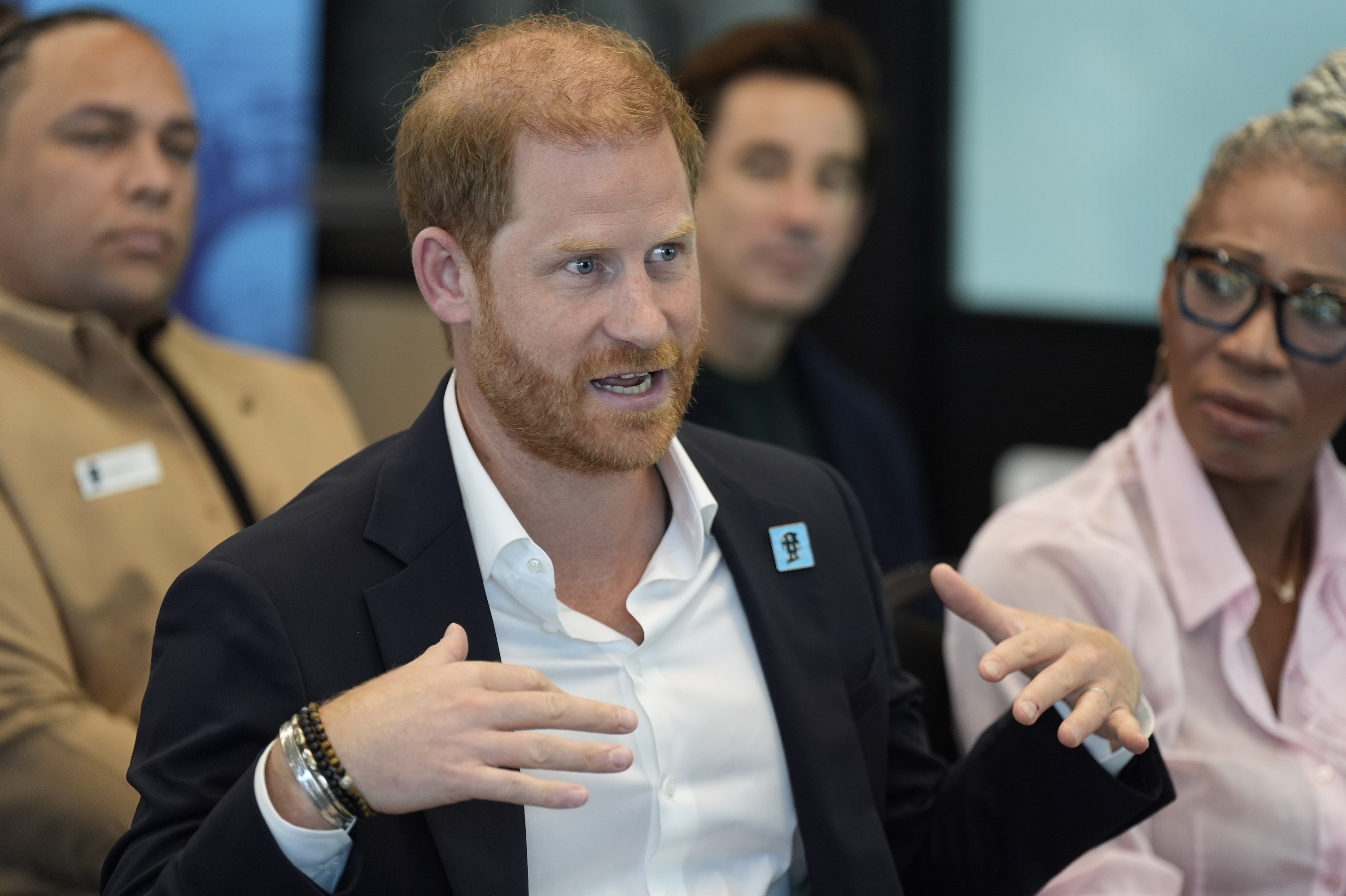 Prince Harry takes part in a panel discussion on how social action positively impacts mental health with young people involved with The Diana Award, at Salisbury Square on September 11, 2025, in London, England | Source: Getty Images