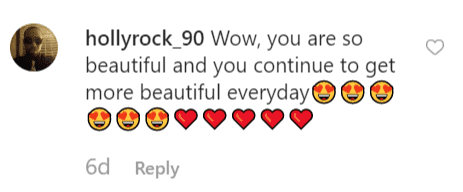 Another fan comment on Jaimee's post | Instagram: @jaimeethefoxx