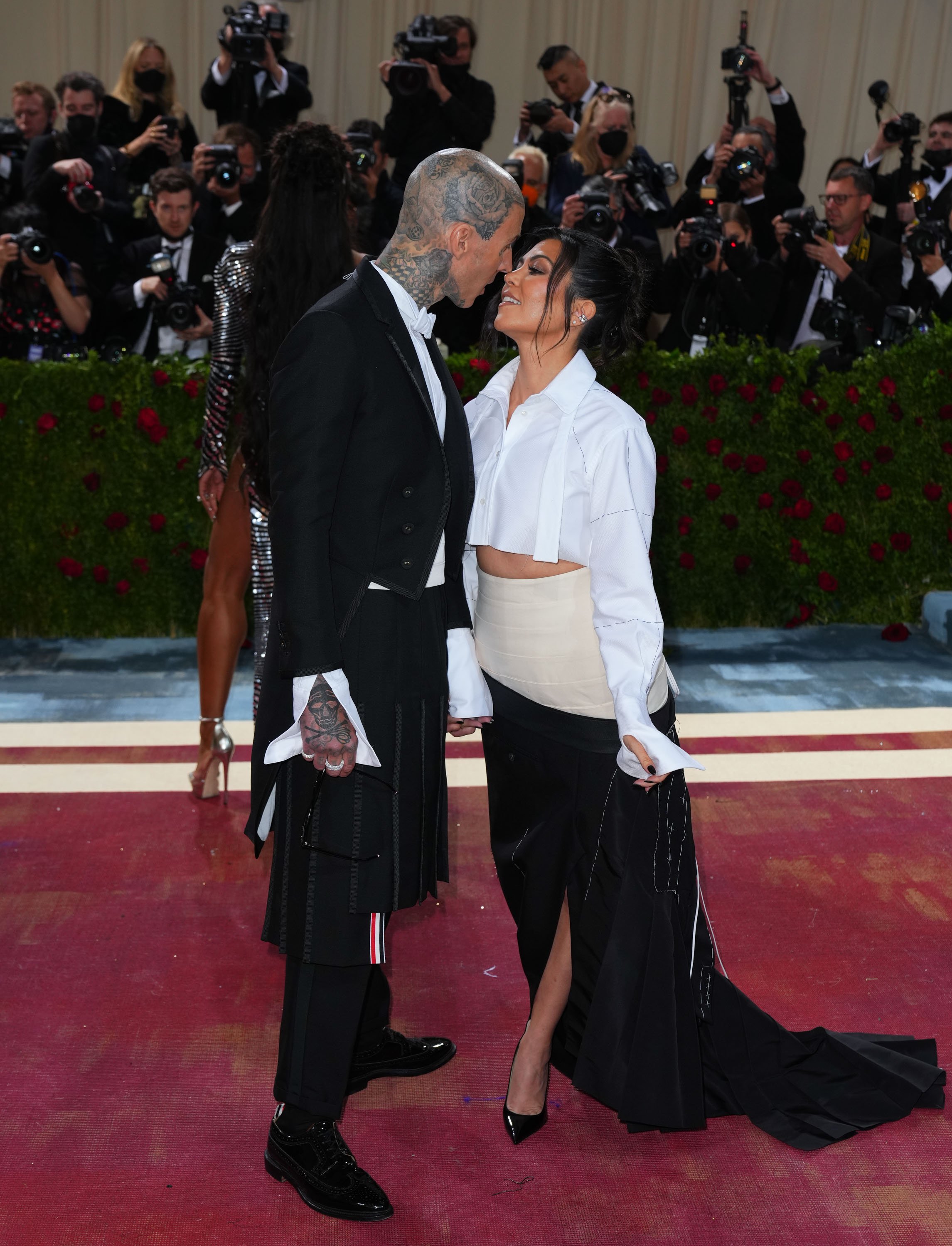 Travis Barker and Kourtney Kardashian attend the 2022 Met Gala in May 2022. | Source: Getty Images