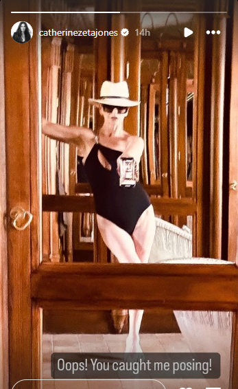 Catherine Zeta-Jones posing for a picture, posted on June 25 | Source: Instagram/catherinezetajones