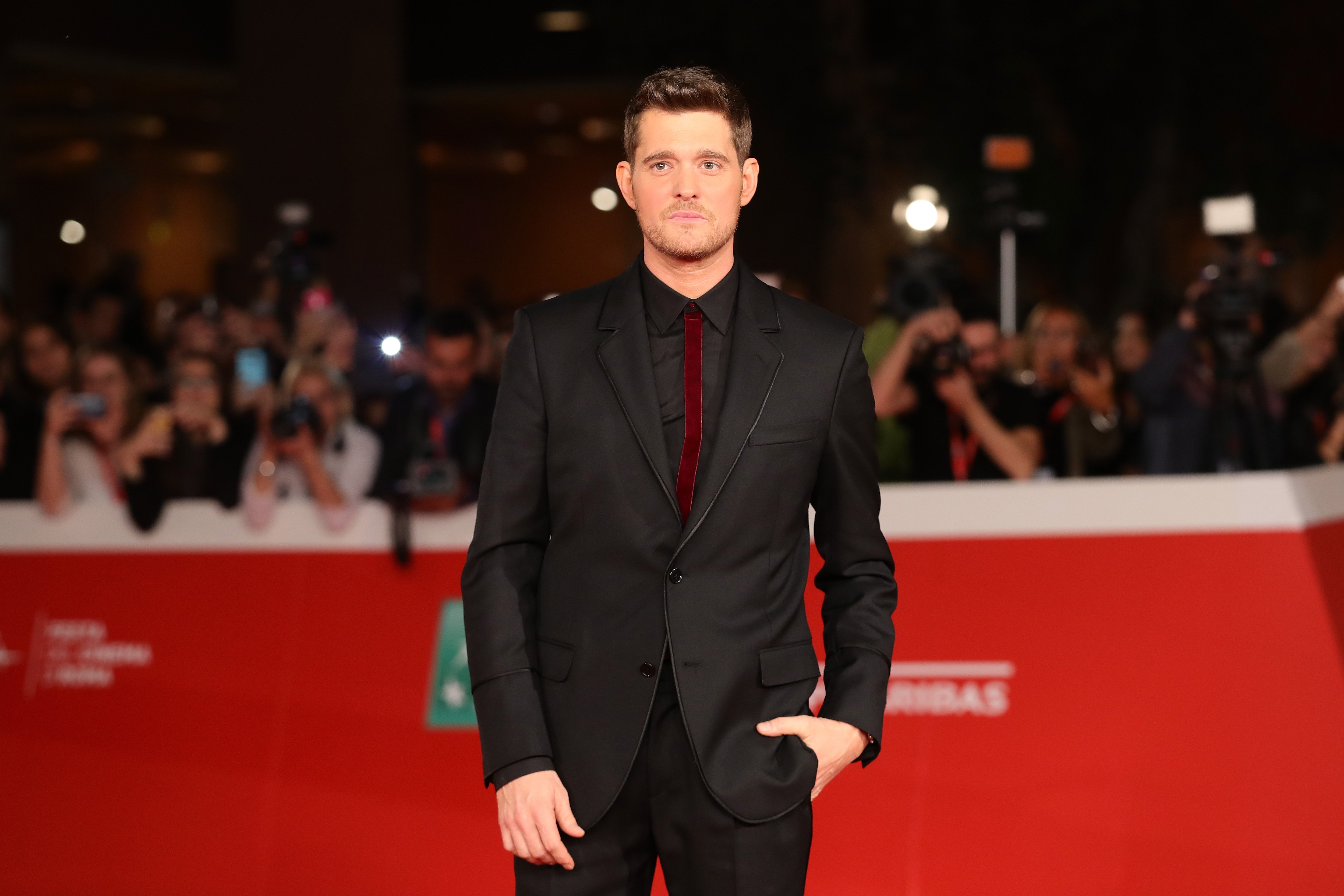 Michael Buble walks a red carpet for 'Tour Stop 148' during the 11th Rome Film Festival at Auditorium Parco Della Musica on October 14, 2016 in Rome, Italy | Photo: Getty Images