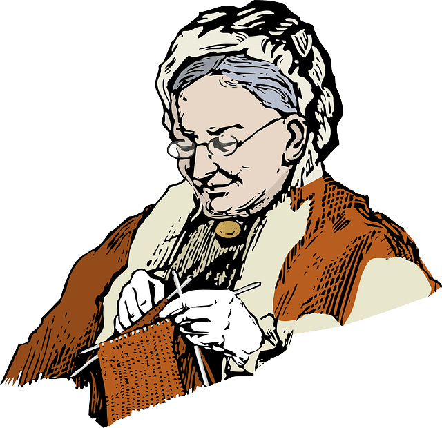 Grand-mère en train de coudre. | Photo : Pixabay