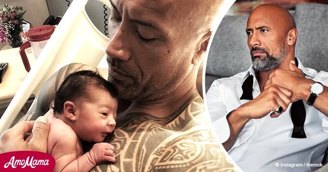 Dwayne Johnson mocked by some fans for his photo of newborn daughter