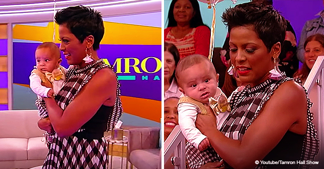 Tamron Hall's 4-Month-Old Son Moses Makes TV Debut on 'Tamron Hall Show ...