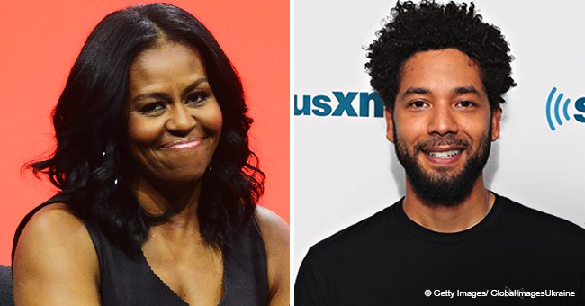 Michelle Obama flaunts curves as she shows off energetic dance moves in video with Jussie Smollett