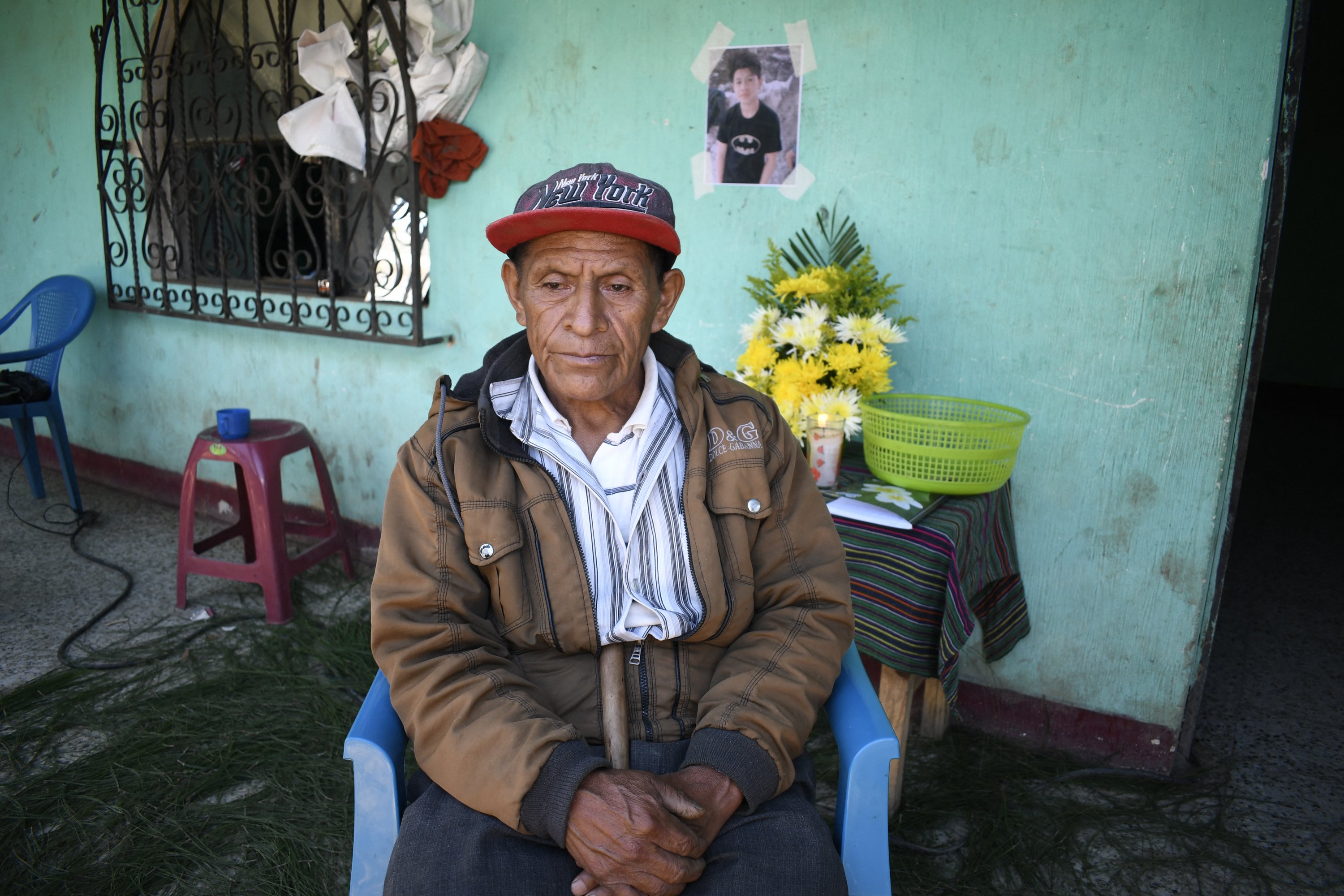 Juan Tepaz, abuelo de Juan Wilmer Tepaz, en Guatemala en 2022. | Foto: Getty Images