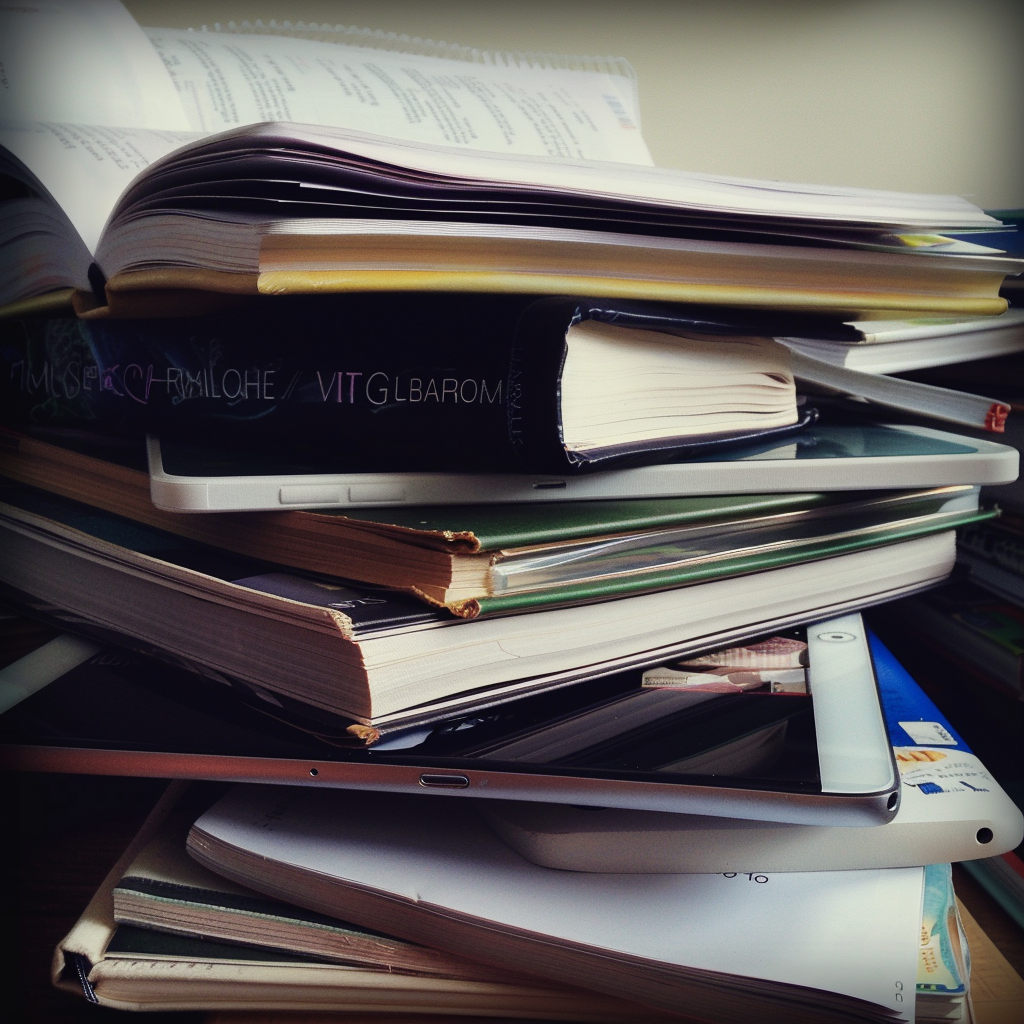 A pile of books | Source: Midjourney