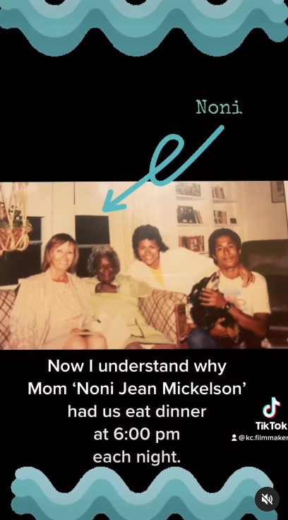 Noel J. Mickelson and her family members in a post uploaded on March 23, 2023 | Source: Instagram/k.c.amos