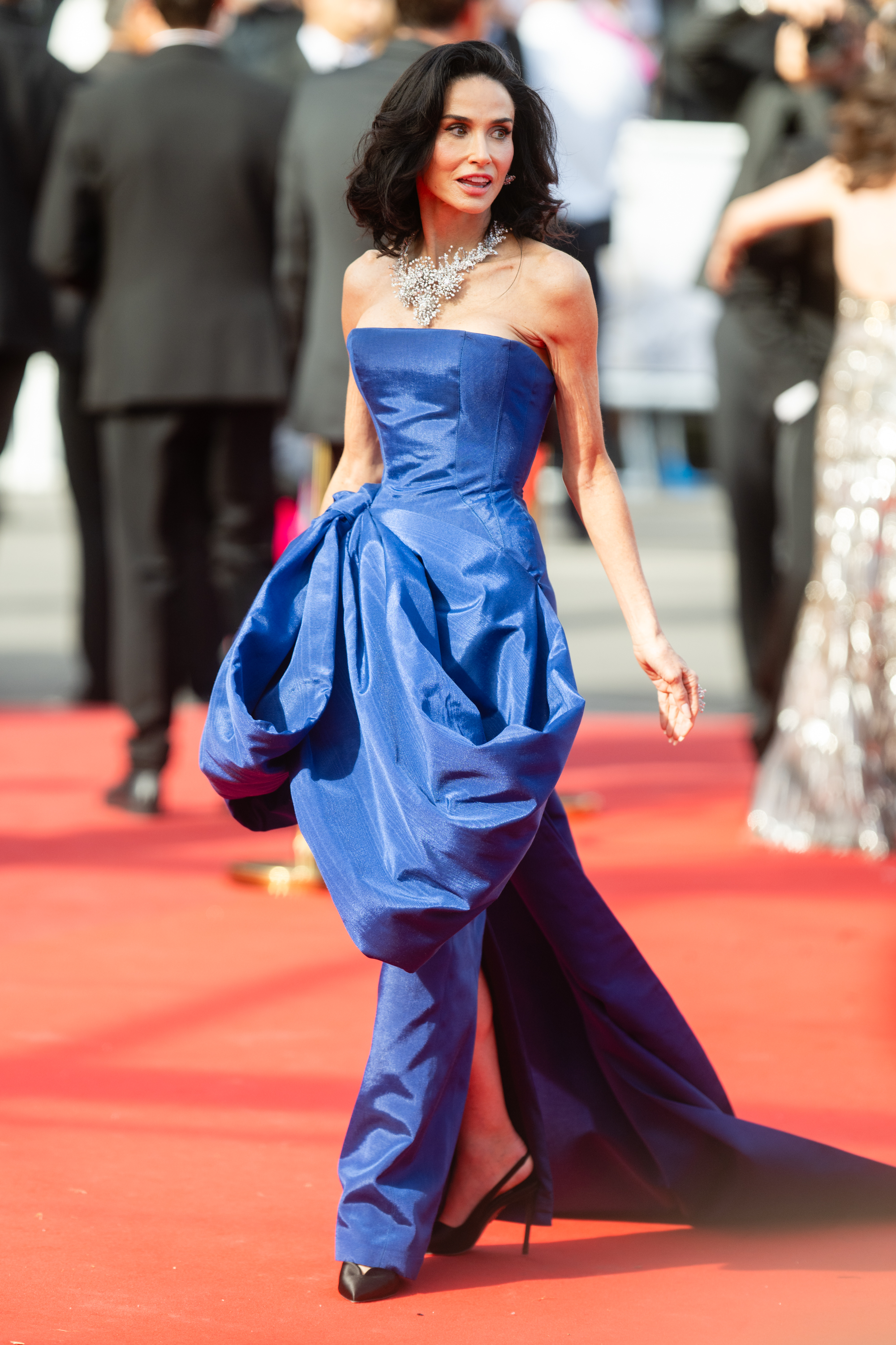 Demi Moore attends the "La Bola Negra" screening during the 79th annual Cannes Film Festival at Palais des Festivals on May 21, 2026 in France. | Source: Getty Images