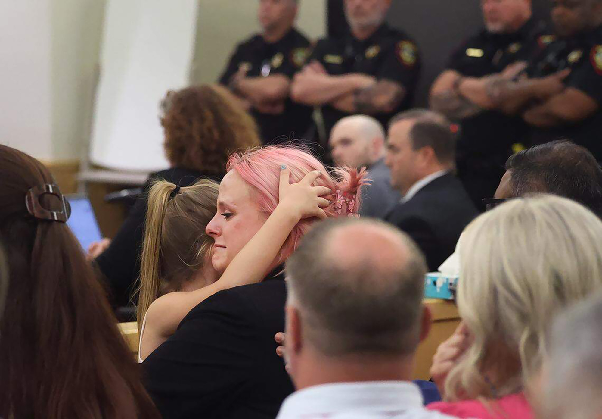 Athena Strand's mother, Maitlyn Gandy, reacts after Tanner Horner’s sentencing in Fort Worth, Texas on May 5, 2026 | Source: Getty Images
