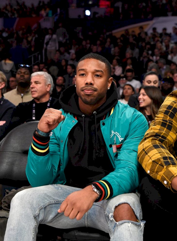 LOS ANGELES, CA - FEBRUARY 17: Michael B. Jordan attends the 2018 JBL Three-Point Contest at Staples Center on February 17, 2018 in Los Angeles, California. (Photo by Kevork Djansezian/Getty Images)