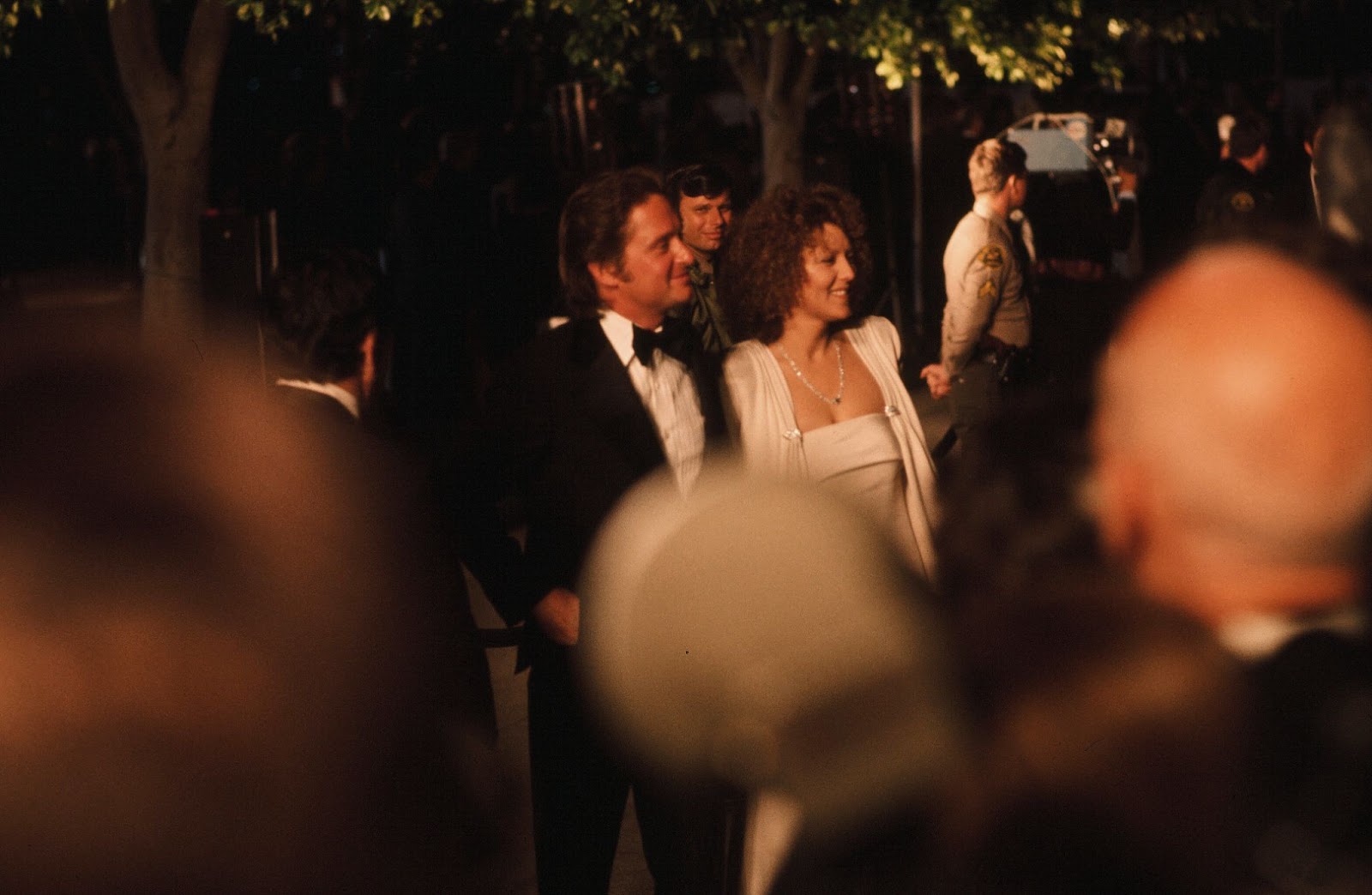 Michael Douglas and his "Summertree" co-star at the 48th Academy Awards in 1976 in Los Angeles, California. | Source: Getty Images