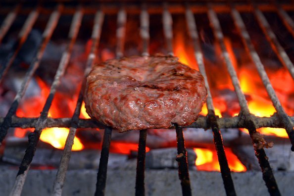 The Bukowski Burger bar in Boxpark Shoreditch east London, which serves a Fat Gringo burger, the beef patty is cooked in a chargrill oven before being garnished and served with triple fried fat chips, ahead of National Burger Day tomorrow | Photo: Getty Images