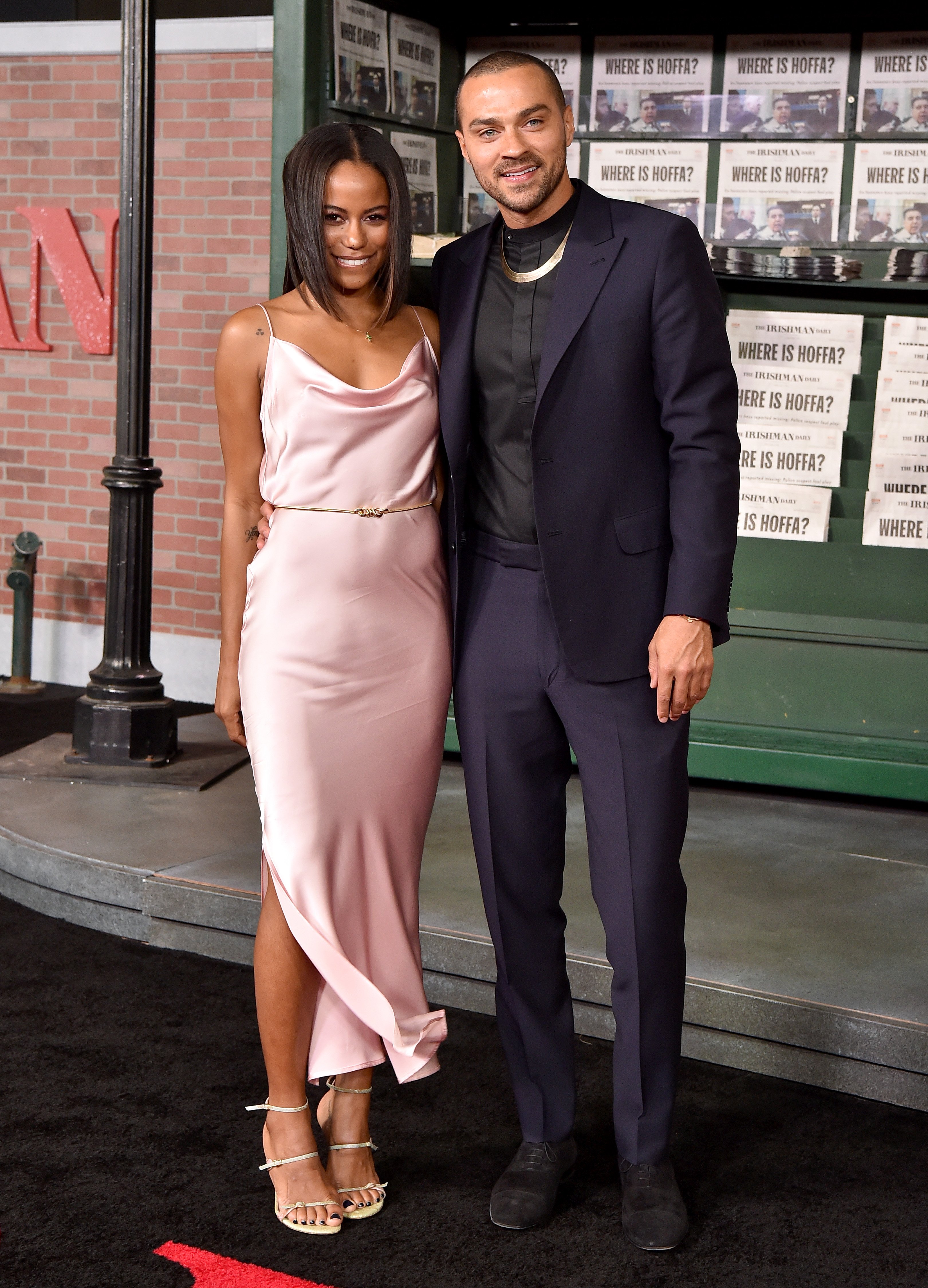 Jesse Williams and Taylour Paige at the Premiere of Netflix's "The Irishman" on October 24, 2019 in Hollywood, California. | Source: Getty images