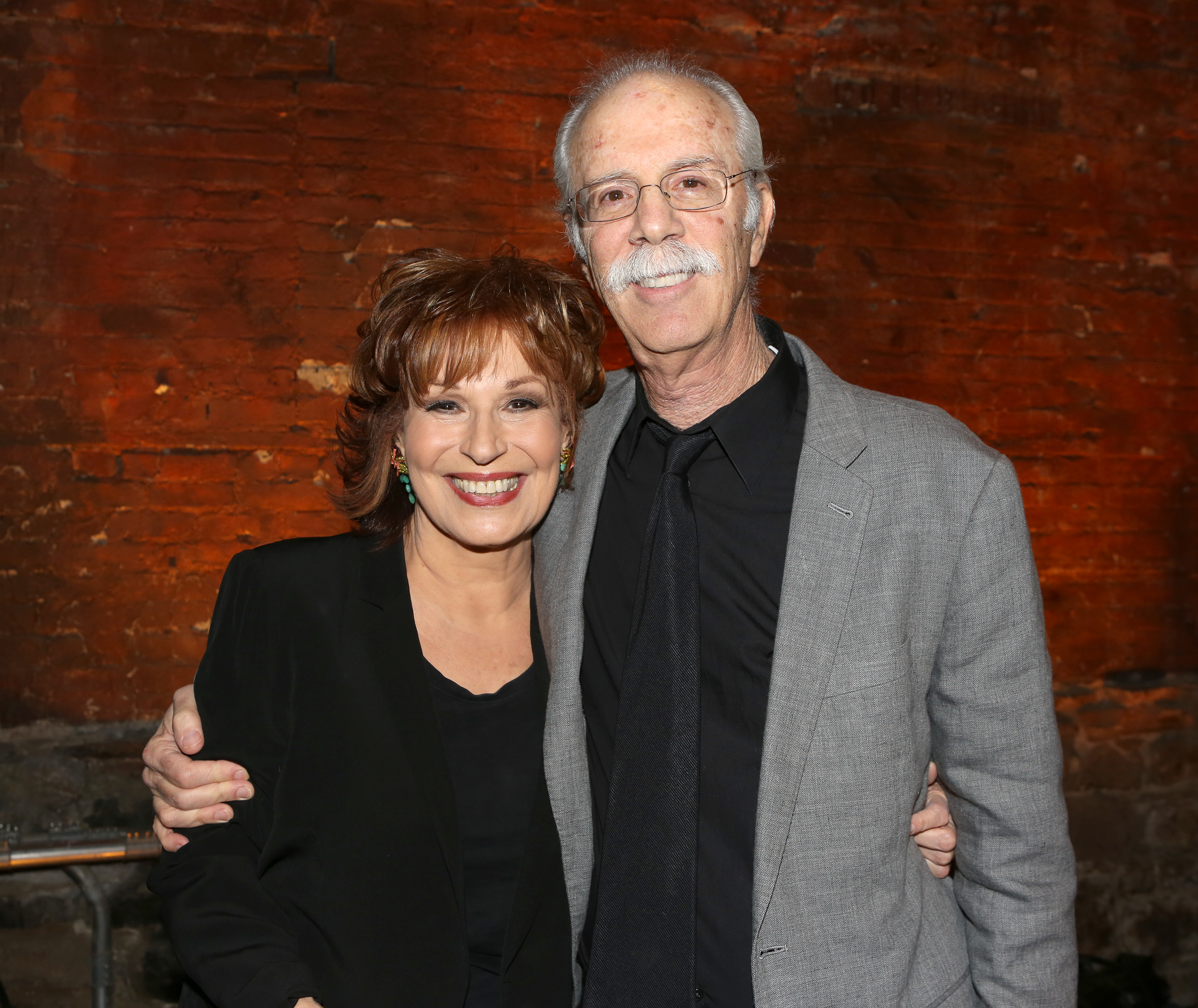 Joy Behar and Steve Janowitz at the Off-Broadway opening night of Joy Behar's 