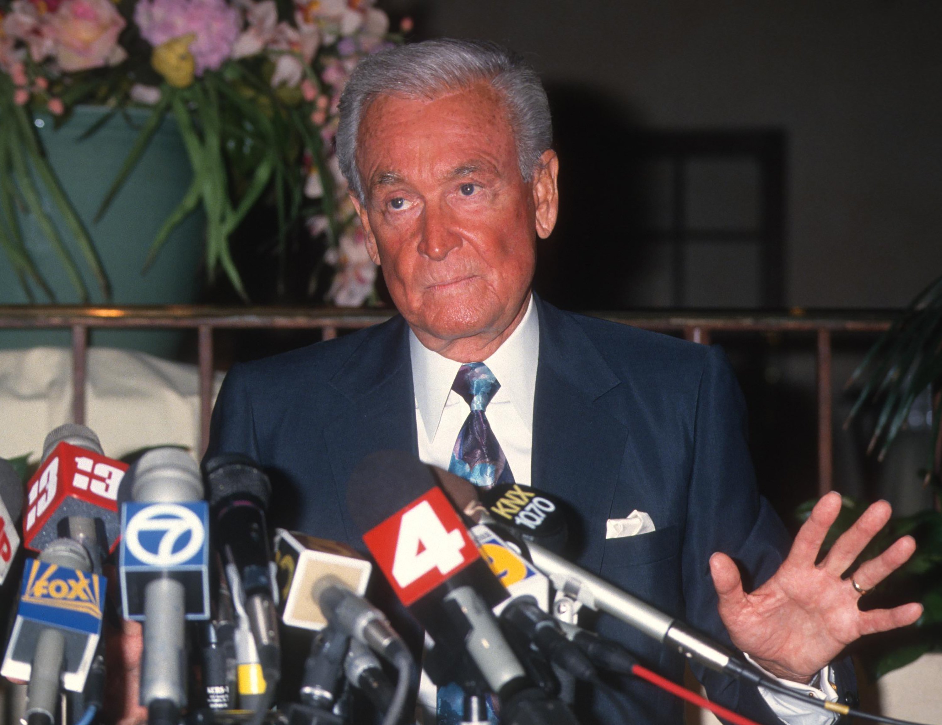 Bob Barker attends Press Conference Regarding Lawsuit at Ma Maison Hotel in West Hollywood, California on June 8, 1994. | Source: Getty Images