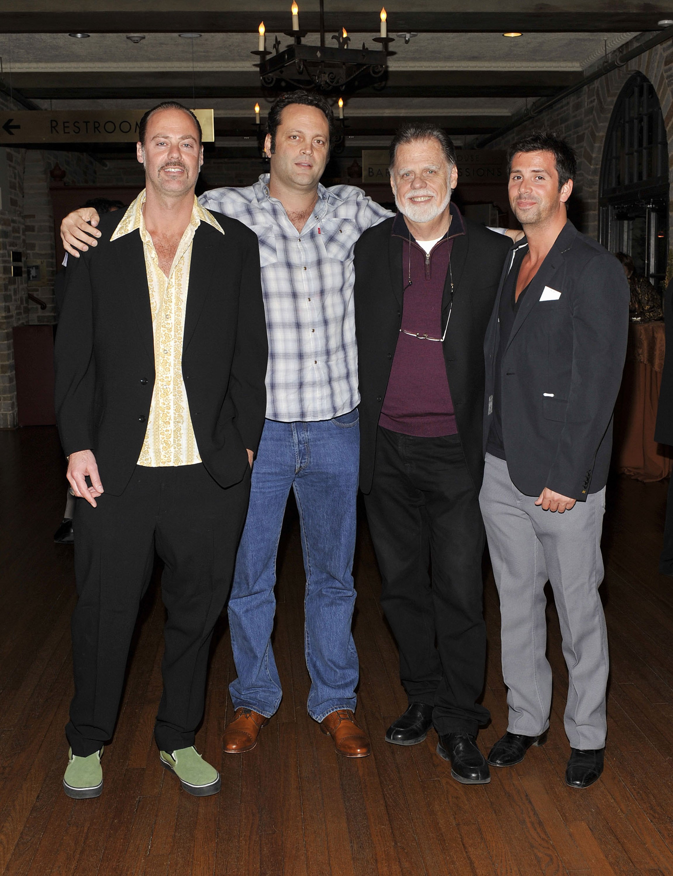 Rio Hackford, Vince Vaughn, Taylor Hackford, and Alex Hackford at the opening night of "Louis & Keely" on March 19, 2009, in Los Angeles, California. | Source: John M. Heller/Getty Images