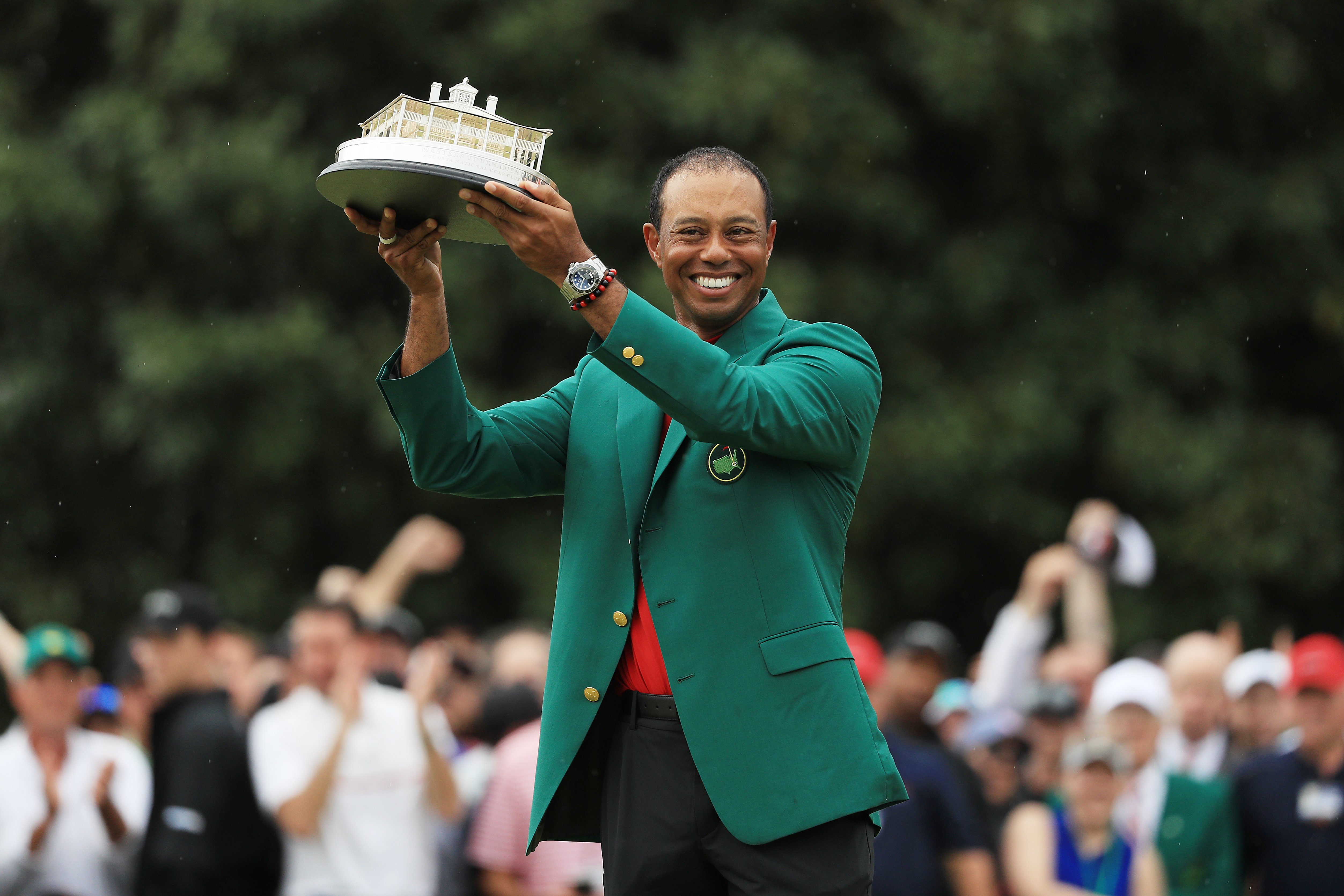 Tiger Woods after winning the Masters at Augusta National Golf Club on April 14, 2019. | Photo: GettyImages