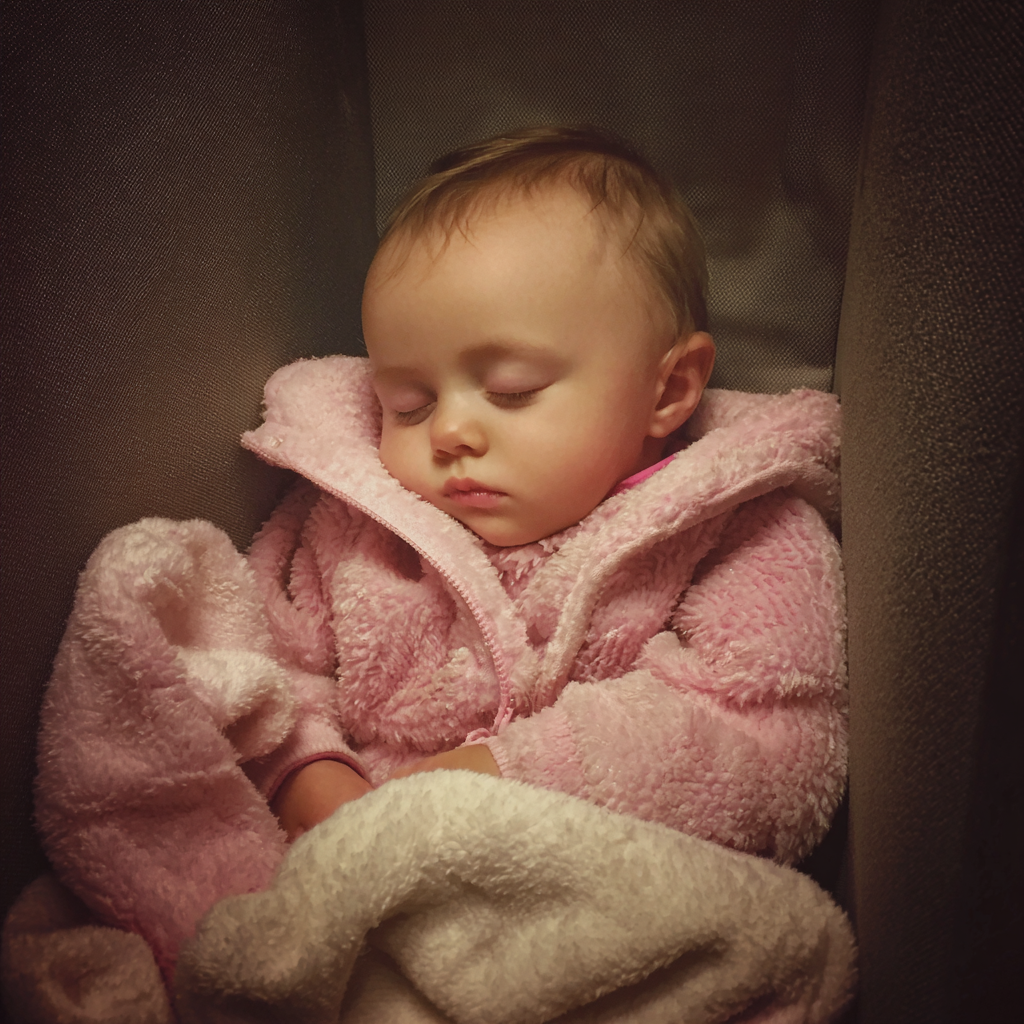 A sleeping baby girl | Source: Midjourney