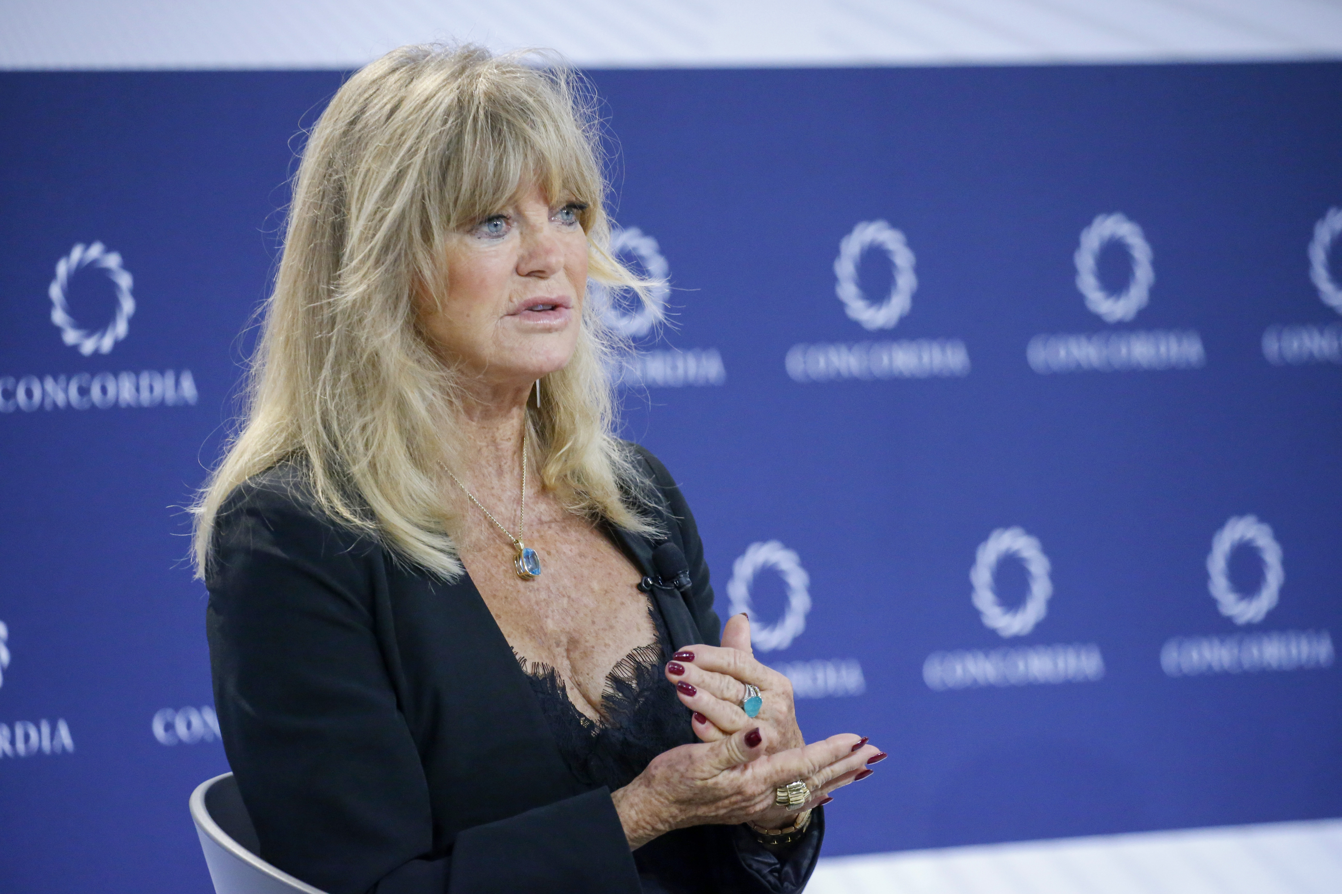 Goldie Hawn attends the Concordia Annual Summit in New York City on Sept. 20, 2022 | Source: Getty Images