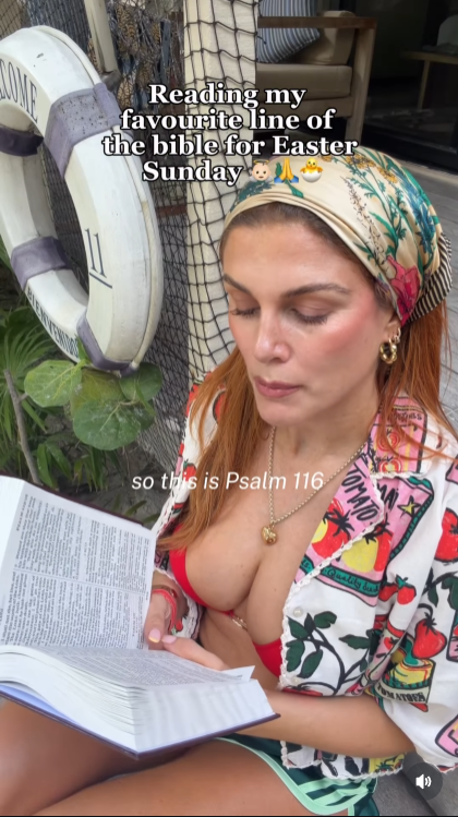 A screengrab of Ashley James' post, dated 5 April 2026. | Source: Instagram/ashleylouisejames